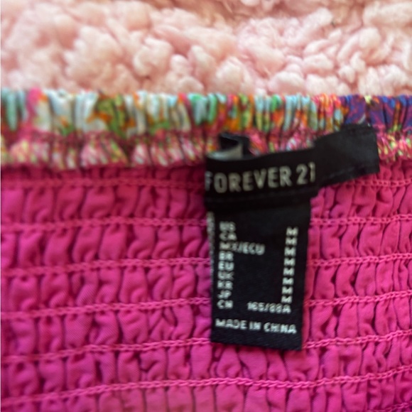 Forever 21 Floral Smocked Top - Picture 2 of 2